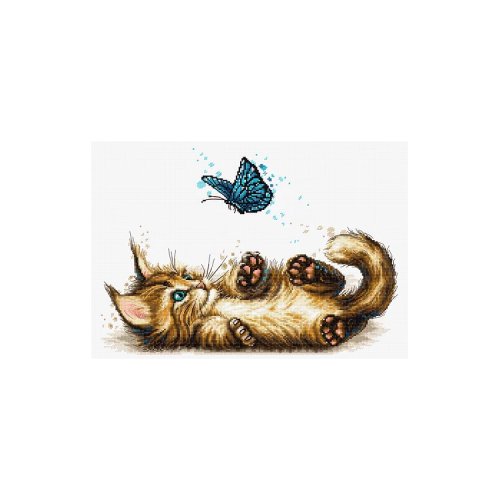 (image for) Playful Kitten Counted Cross Stitch Kit